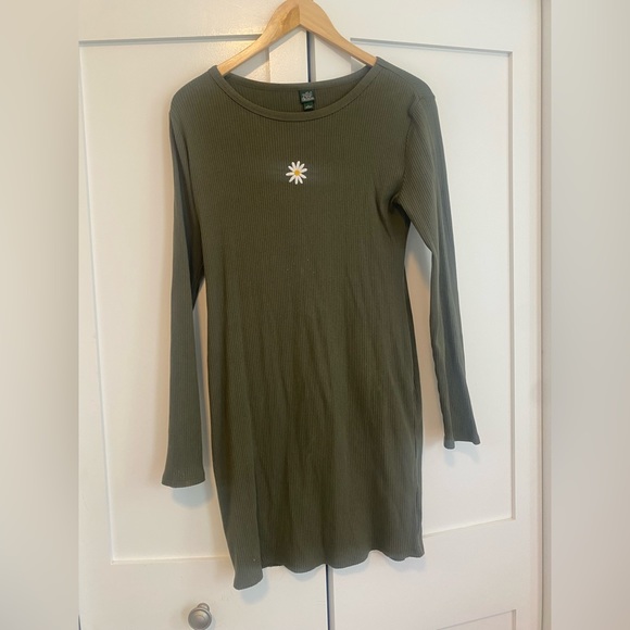 Green knit dress - Picture 4 of 5